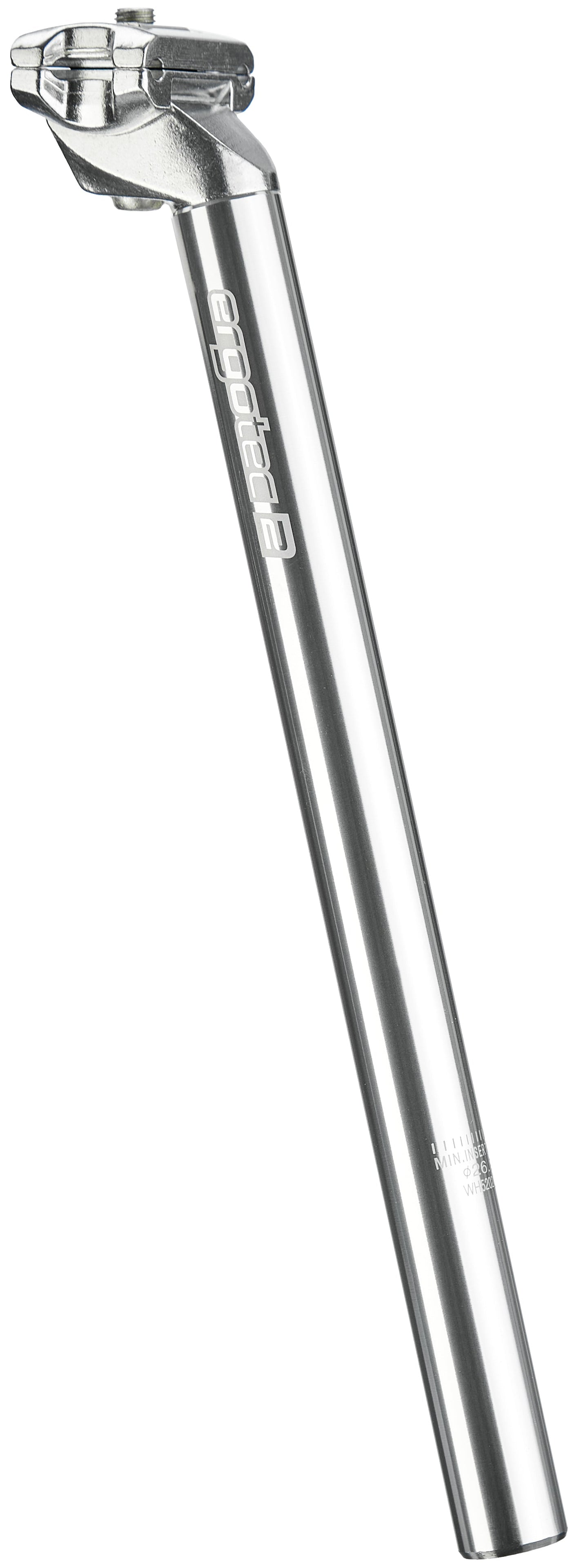 Ergotec CNC Patent-Sattelstütze Ø26,2mm silber