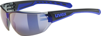 uvex Equate Radbrille Black-Blue Matt / Mirror Blue
