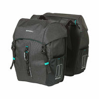 Basil Discovery 365D Doppel-Gepäckträgertasche M 18l schwarz/türkis – aktuelle Variante