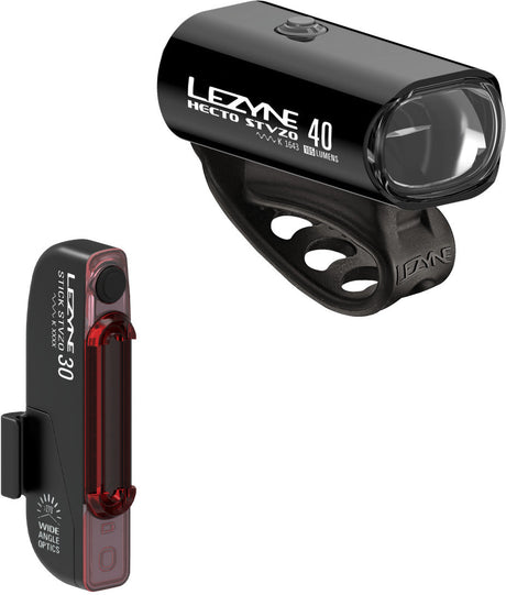 Lezyne Fahrradbeleuchtungsset Hecto Drive 40 StVZO / Stick Drive Beleuchtungsset StVZO