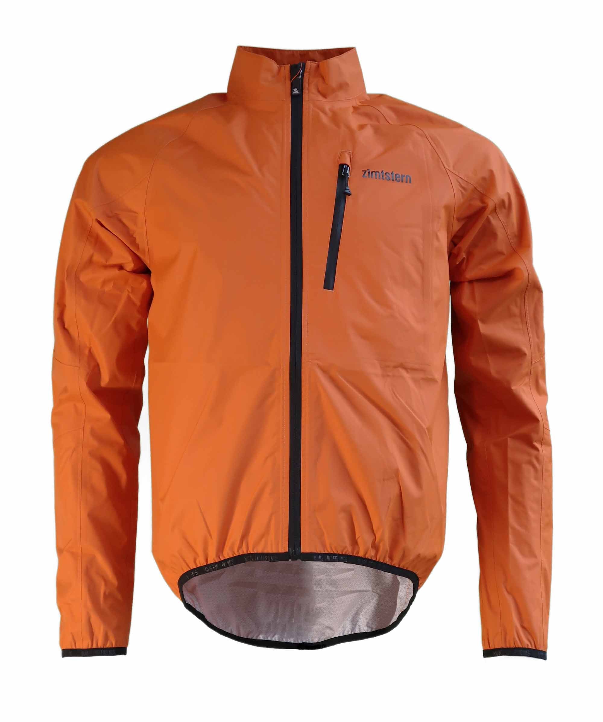 Zimtstern Boltz Packable Rain Jacket Men Burnt Orange