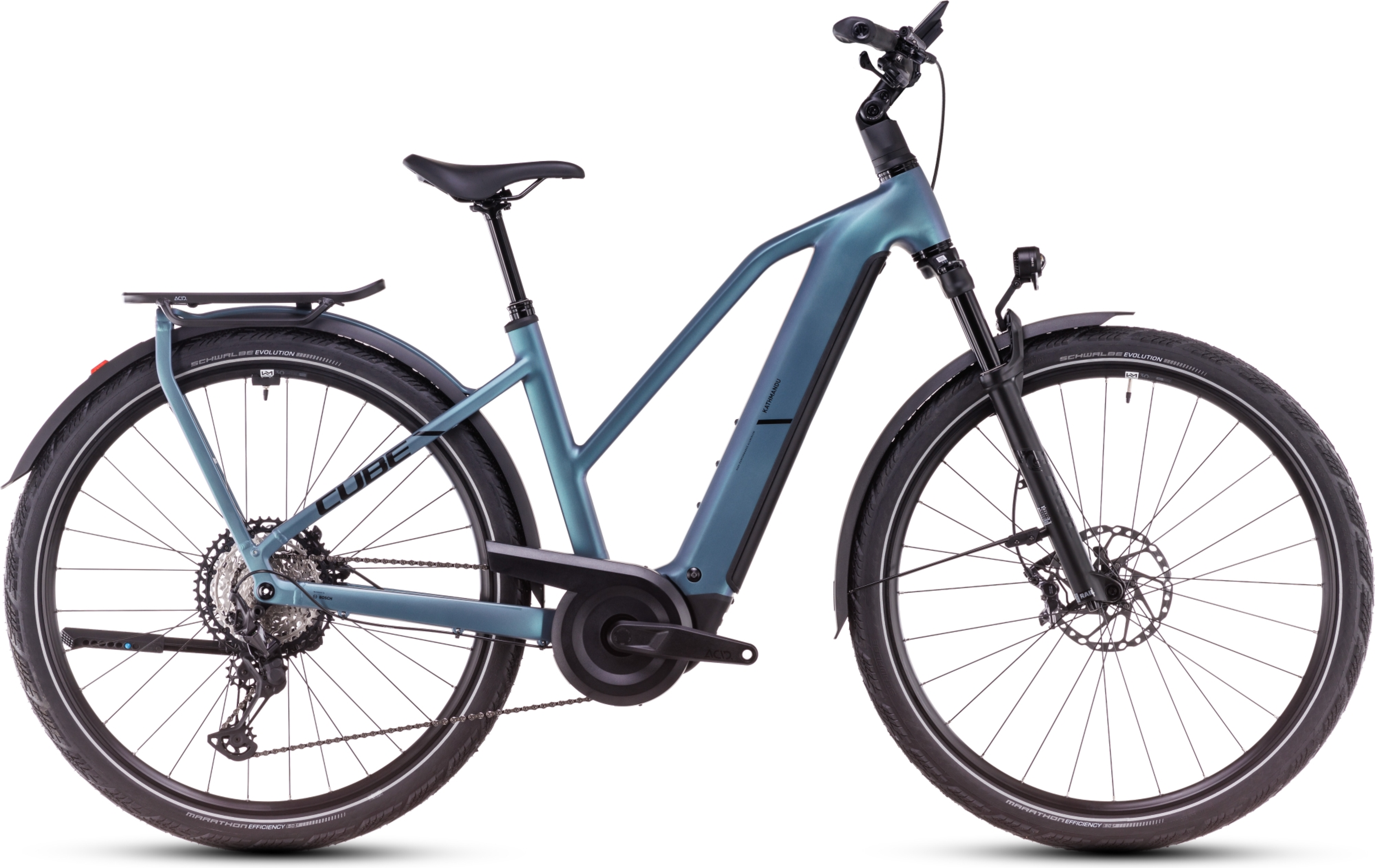 Cube Kathmandu Hybrid SLX 800  Trapez 800 smaragdgrey´n´black