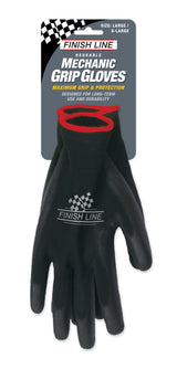 Finish Line Mechaniker-Handschuhe schwarz L/XL