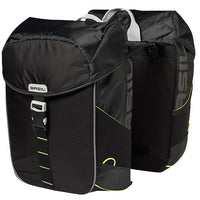 Basil Miles Doppel-Gepäckträgertasche 34l schwarz