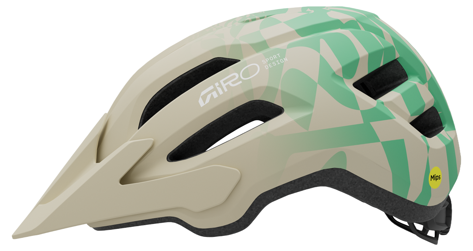 Giro Fixture II MTB-Helm matte stone/green rush