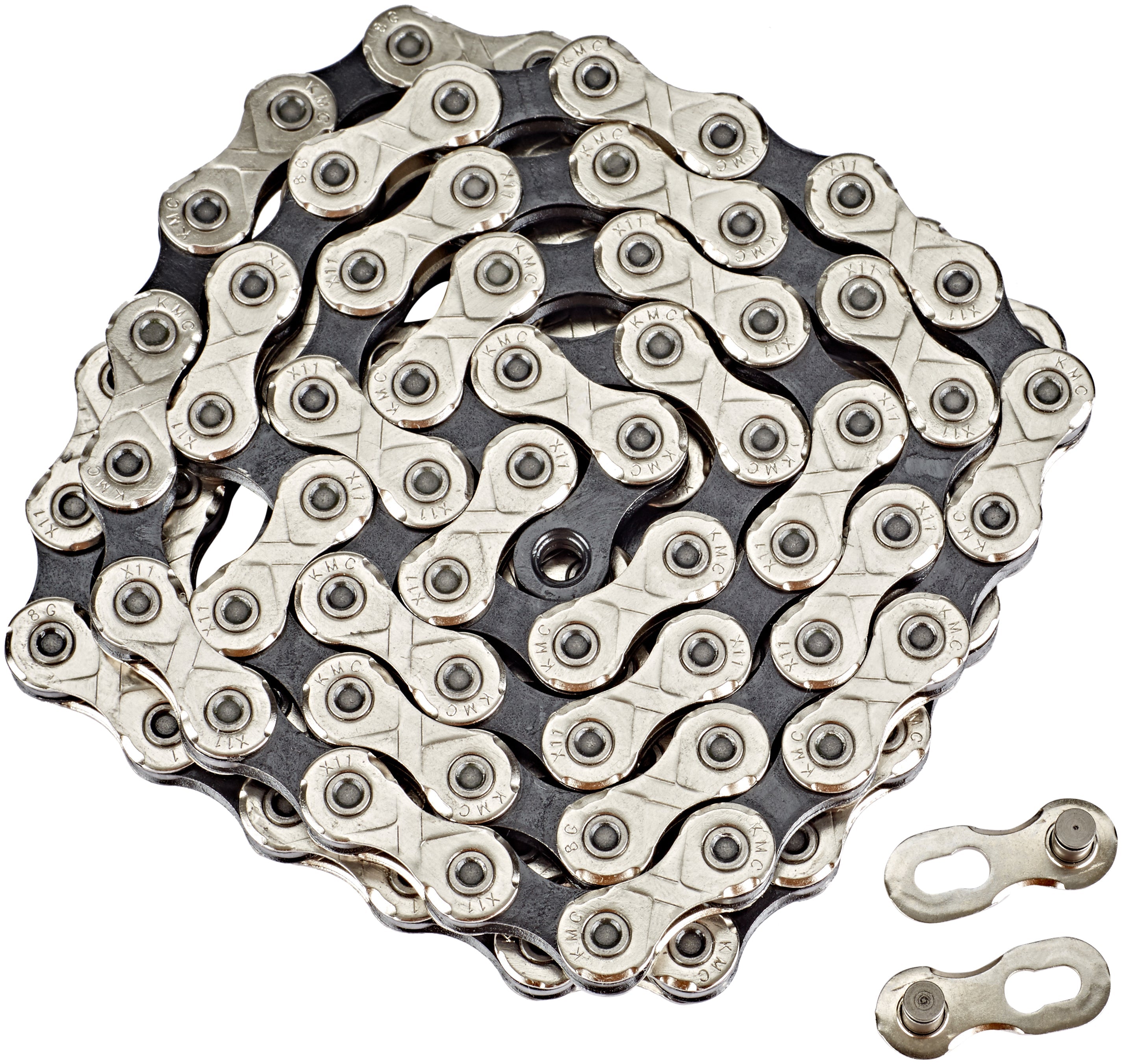 KMC X11 Kette 11-fach silber/schwarz