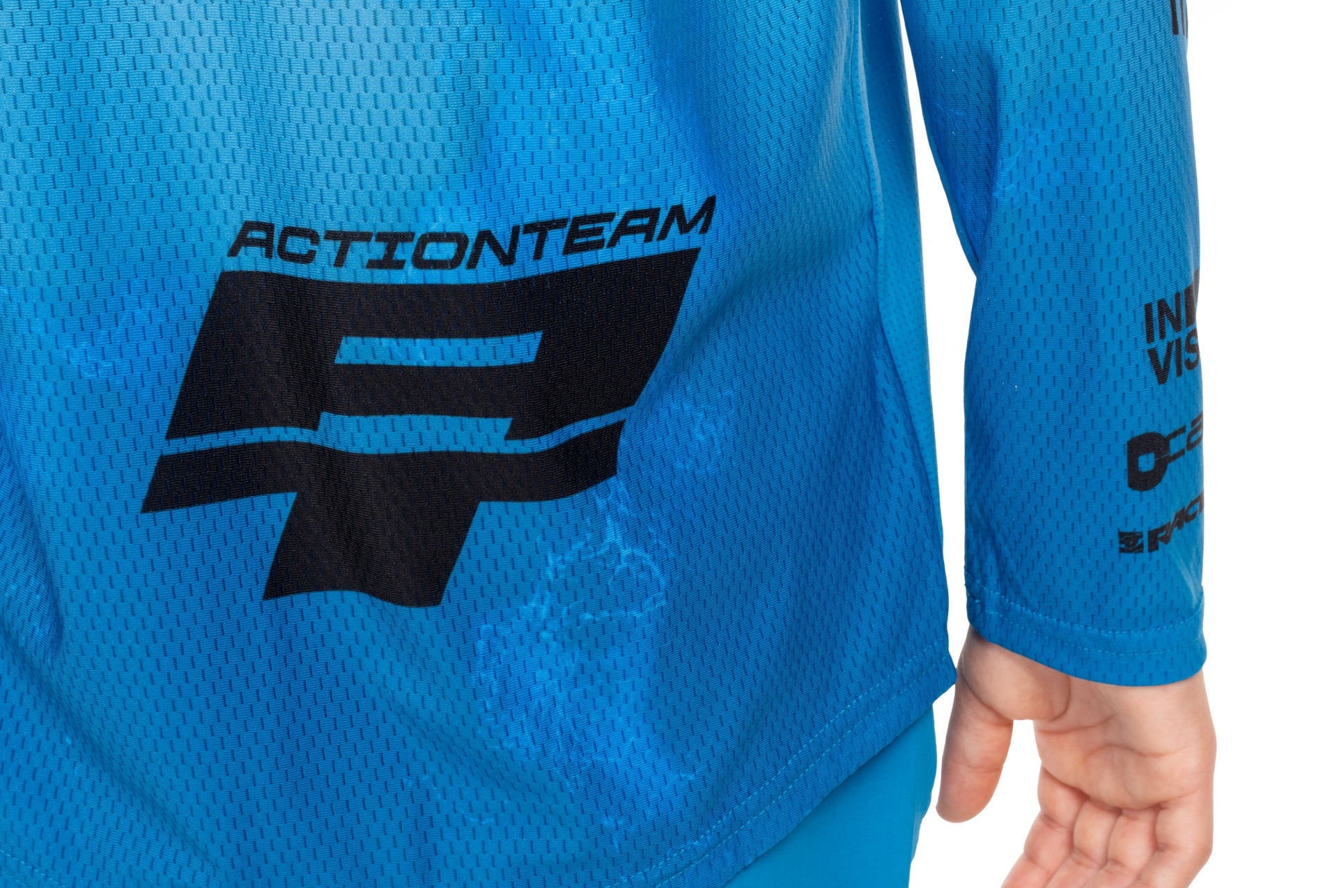 CUBE MTB Trikot ROOKIE X Actionteam langarm topas blue