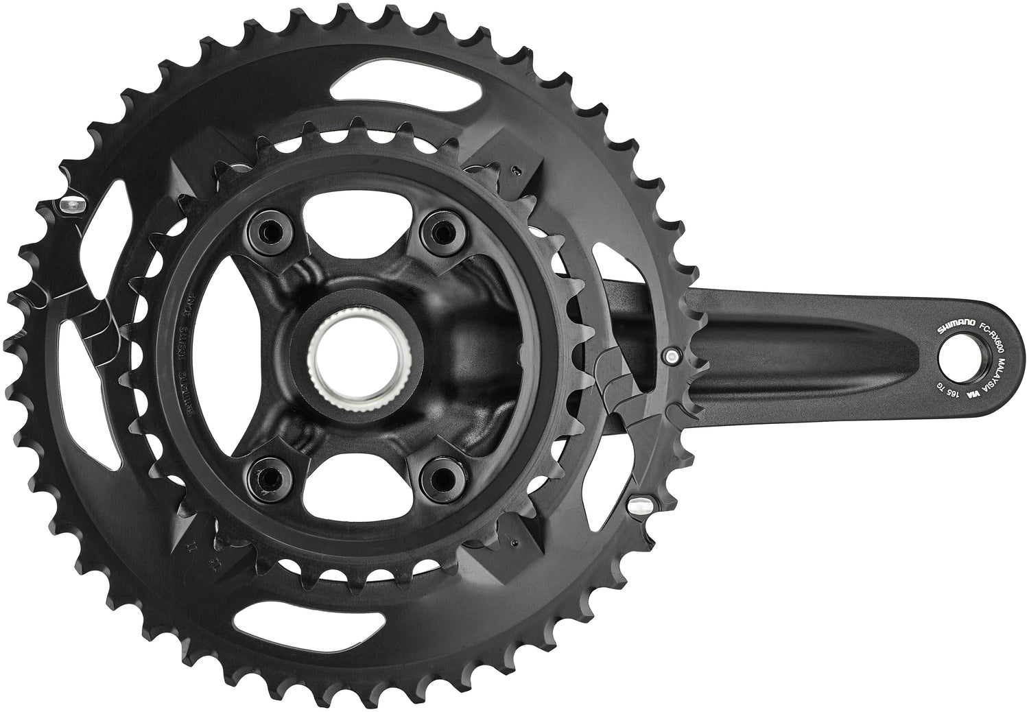 rennrad kurbel 46/30 Shimano GRX FC-RX600 Kurbelsatz 2x11 46-30Z schwarz