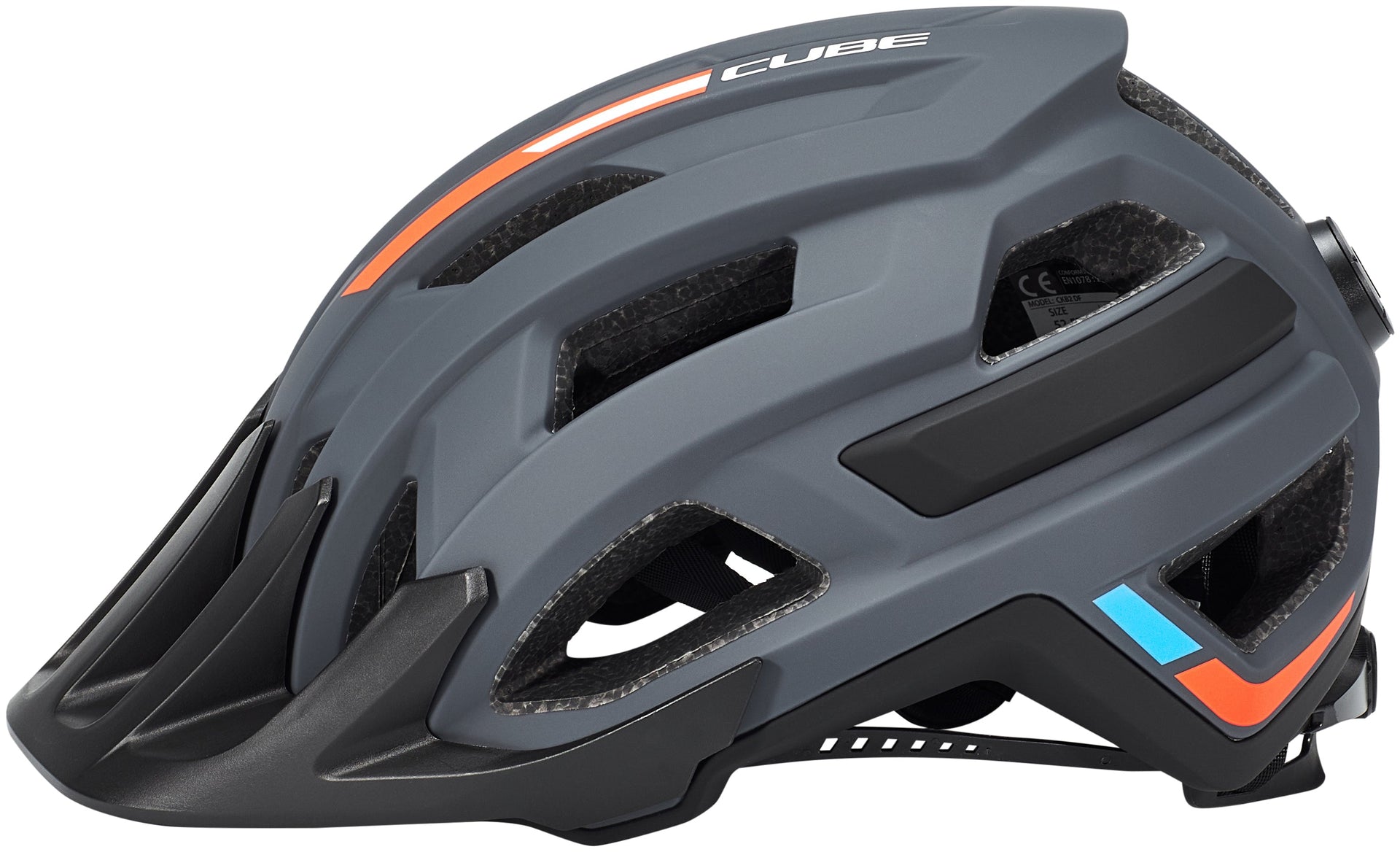 cube fahrradhelm orange Cube ROOK X Actionteam MTB Helm | grey´n´orange