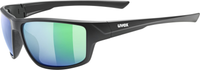 uvex Sportstyle 230 Radbrille Black Mat / Mirror Green