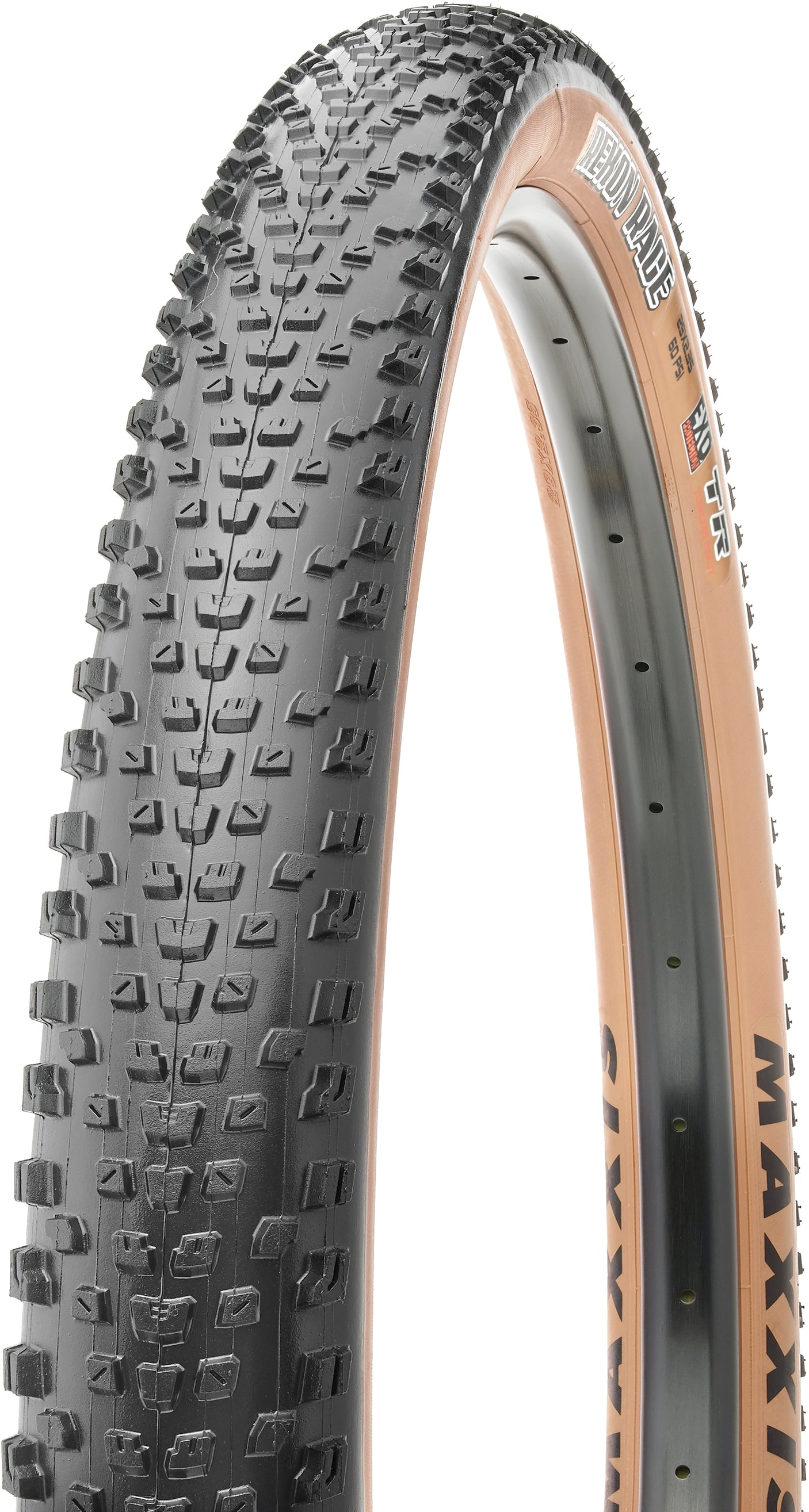 Maxxis Rekon Race Faltreifen 29x2.35" Dual EXO TR Tanwall schwarz/beige