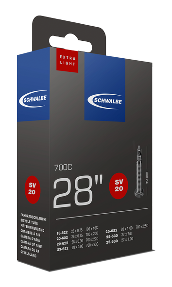 Schwalbe Nr. 20 Schlauch 28" Extralight Road/Triathlon