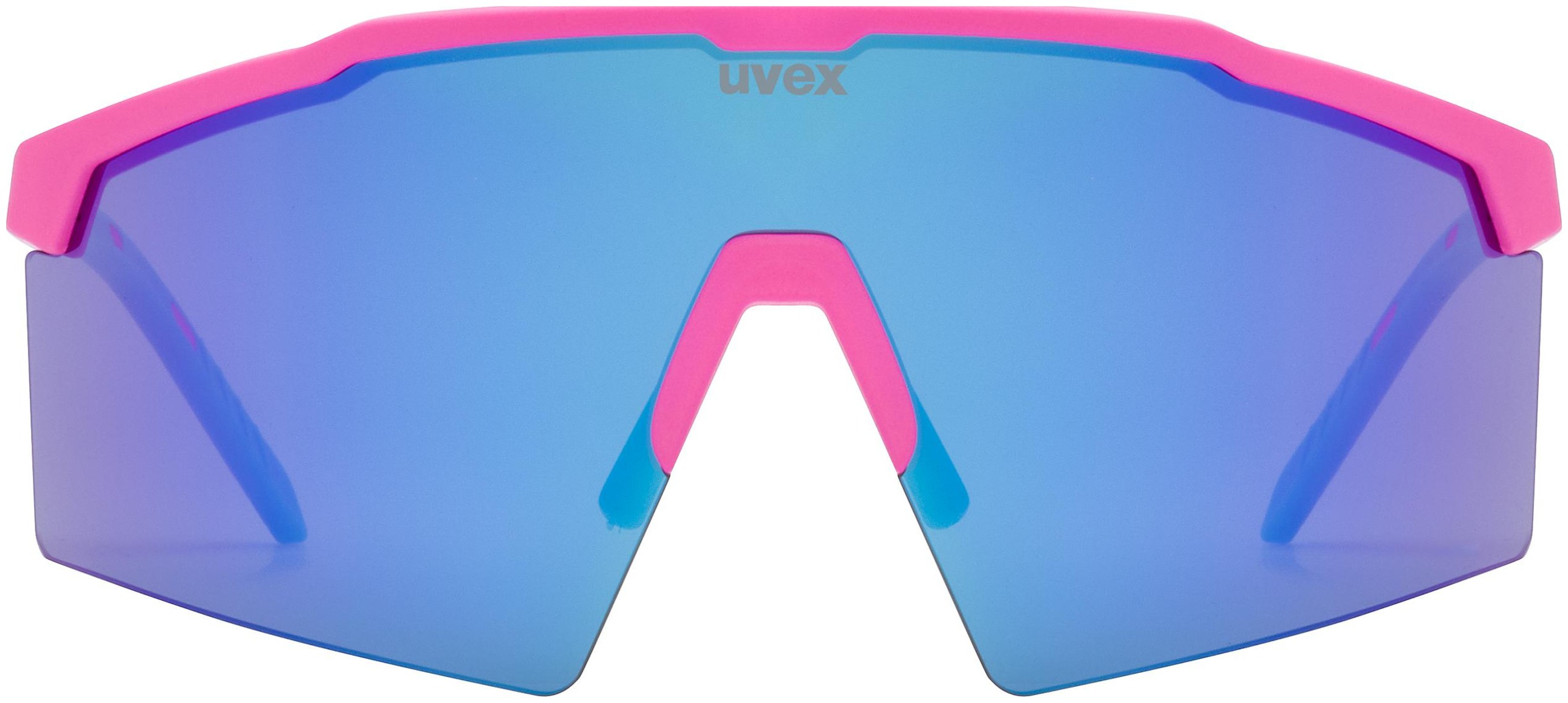 uvex Flowline Radbrille Pink Matt / Mirror Blue