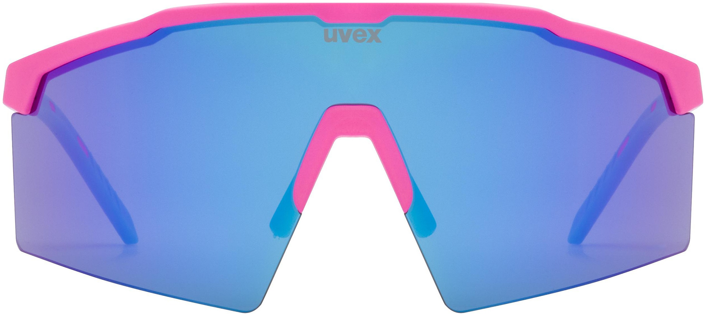 uvex Flowline Radbrille Pink Matt / Mirror Blue