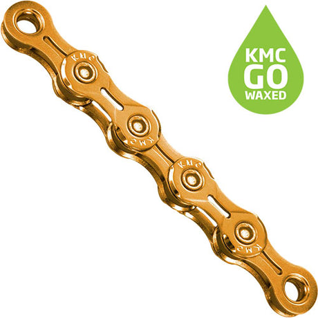 KMC X11EL Ti-N Kette 11-fach 118 Glieder gewachst  gold