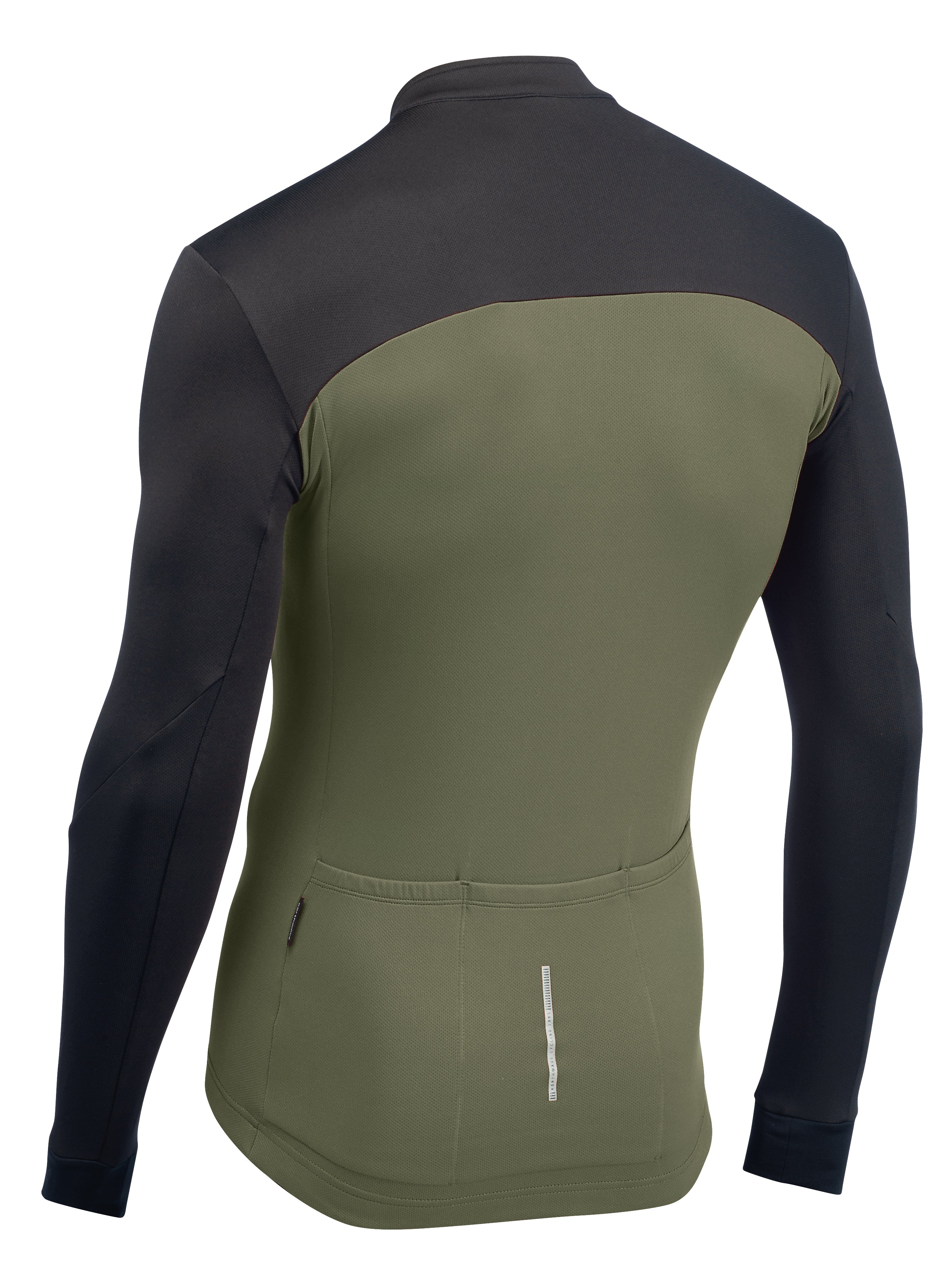 Northwave Force 2 Jersey LS Full Zip Black/Forest Green