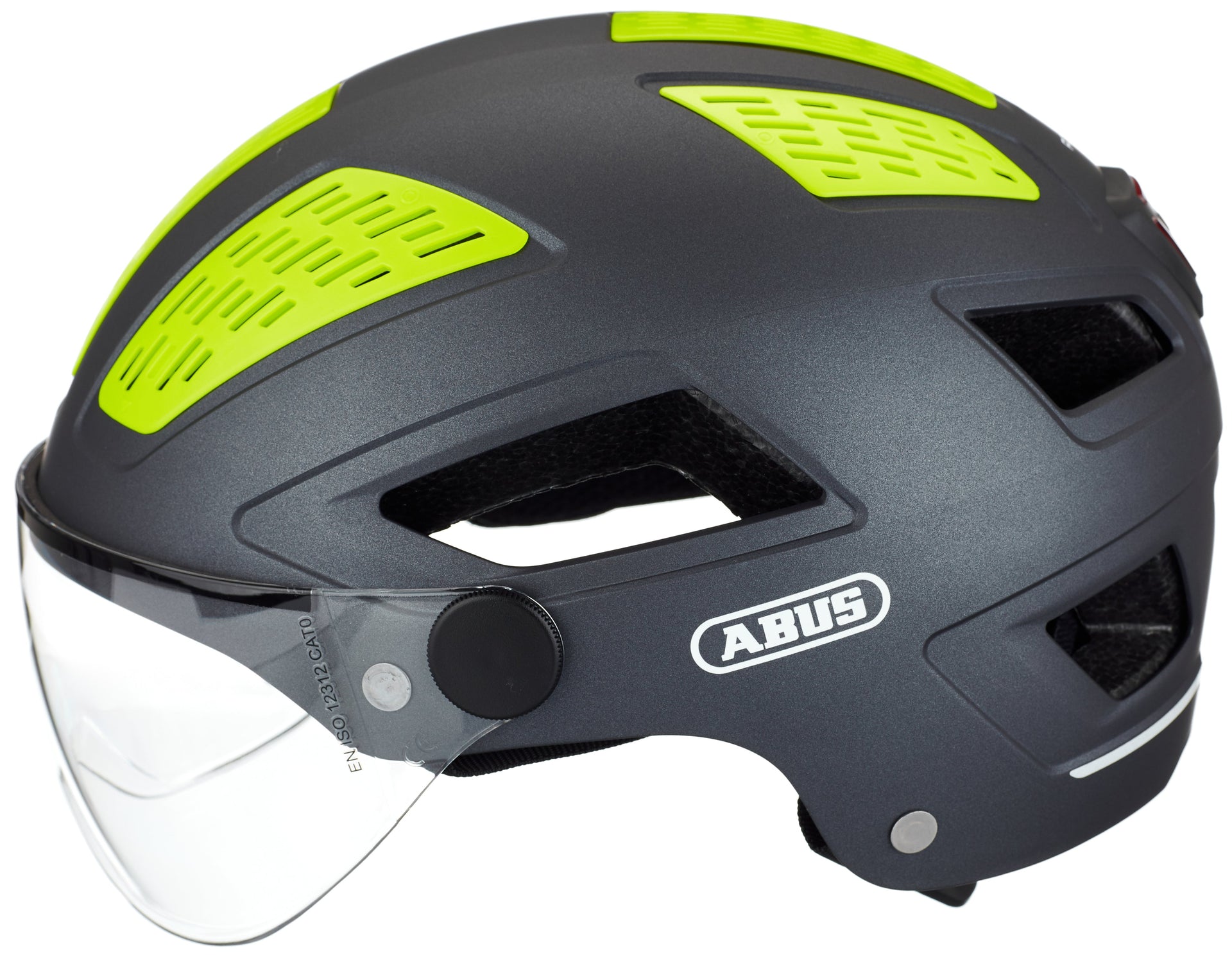 hyban 2.0 ace fahrradhelm mit visier Abus Hyban 2.0 Ace Fahrradhelm | grau