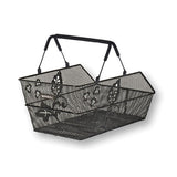 Basil Cento Flower Hinterradkorb Universal schwarz