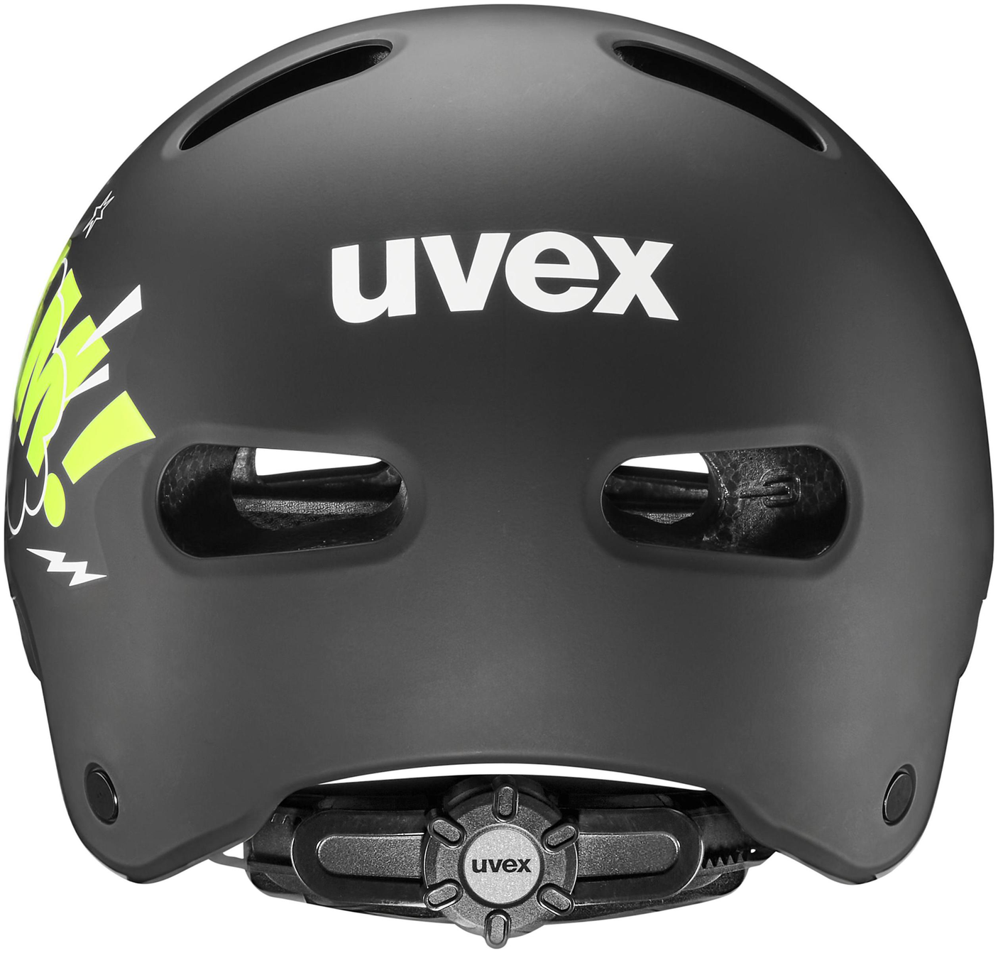 uvex Kid 4 Style Kinderhelm Bam Black-Lime Matt