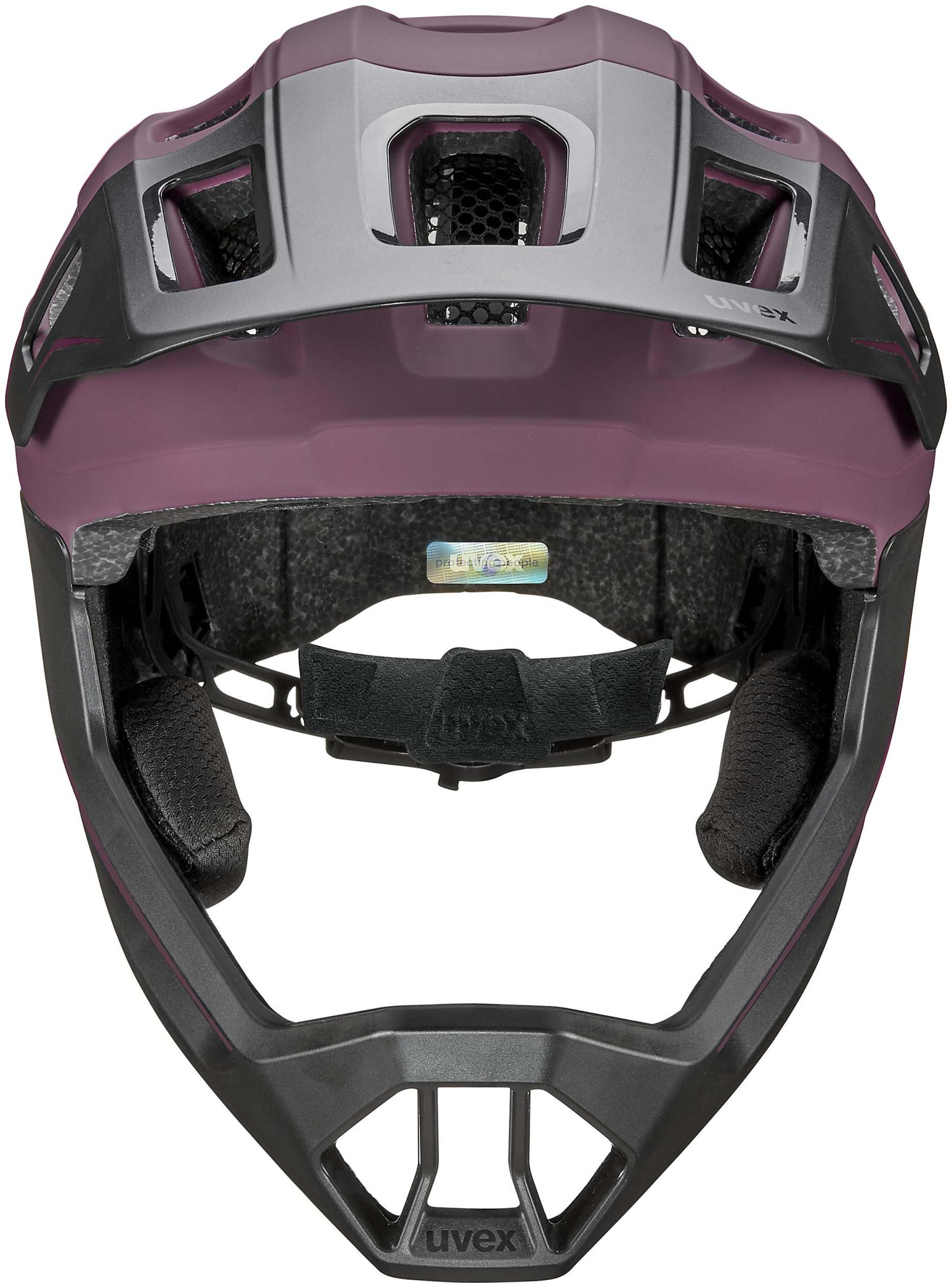 uvex React Jr. Fullface Kinderhelm Cranberry Matt