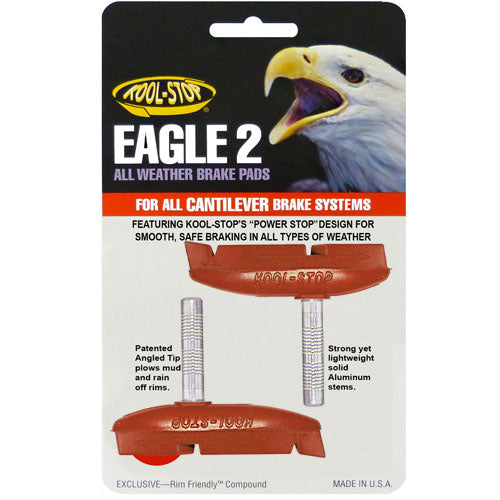 Kool Stop Eagle Claw 2 Bremsbeläge für Cantilever Bremsen rot