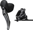 Shimano GRX ST-RX820-LA/BR-RX820 Scheibenbremsset Vorne Flat Mount für Vario-Sattelstütze grau/schwarz