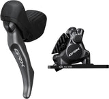 Shimano GRX ST-RX820-LA/BR-RX820 Scheibenbremsset Vorne Flat Mount für Vario-Sattelstütze grau/schwarz