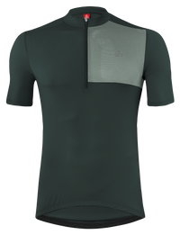 Löffler M Bike Jersey Hz Skys Block Mid | Herren Radtrikot kurzarm | Forest – aktuelle Variante