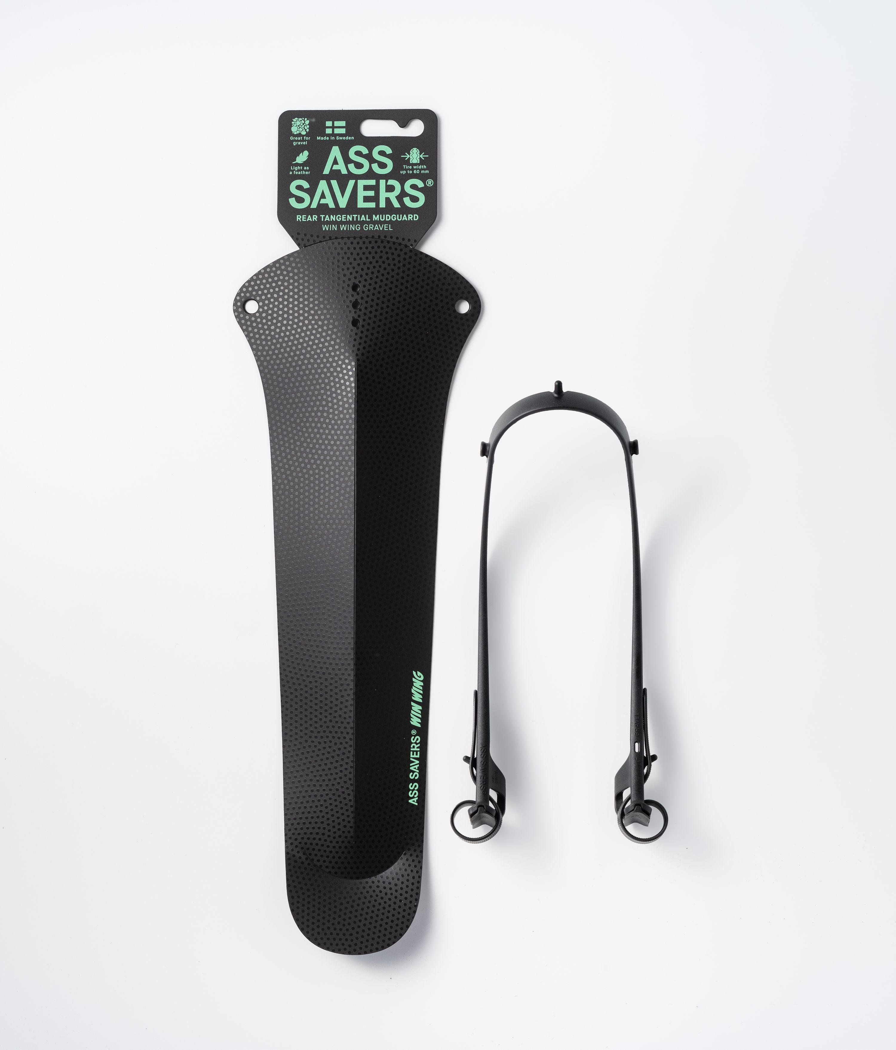 Ass Savers WGS-2 Win Wing Gravel Spritzschutz HR black dot