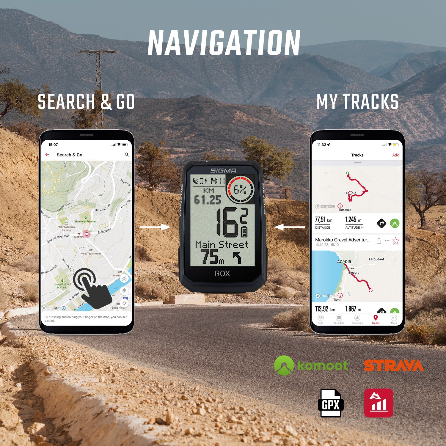 Sigma ROX 4.0 Endurance Navigationscomputer schwarz