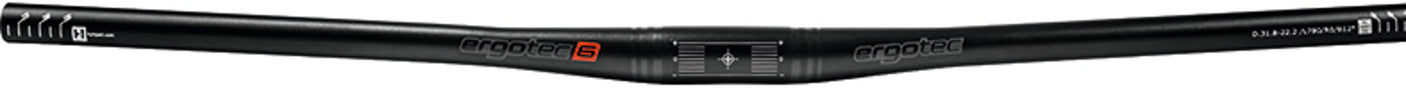 Ergotec Flatbar Lenker Ø31,8mm 780B Alu schwarz