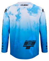 CUBE MTB Trikot ROOKIE X Actionteam langarm topas blue