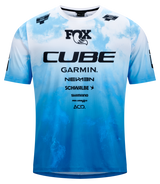 CUBE MTB Trikot X Actionteam kurzarm Herren topas blue