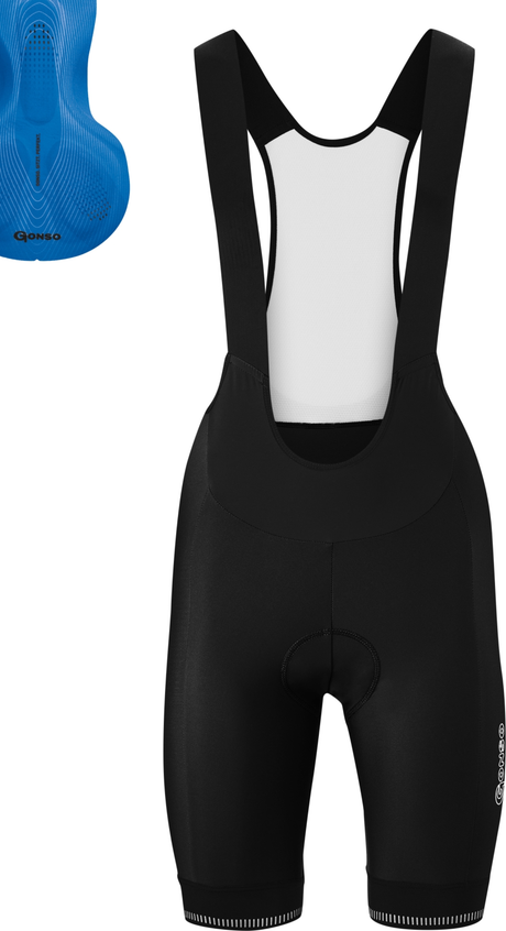 Gonso SITIVO Blue Bib-Short Damen black/skydiver