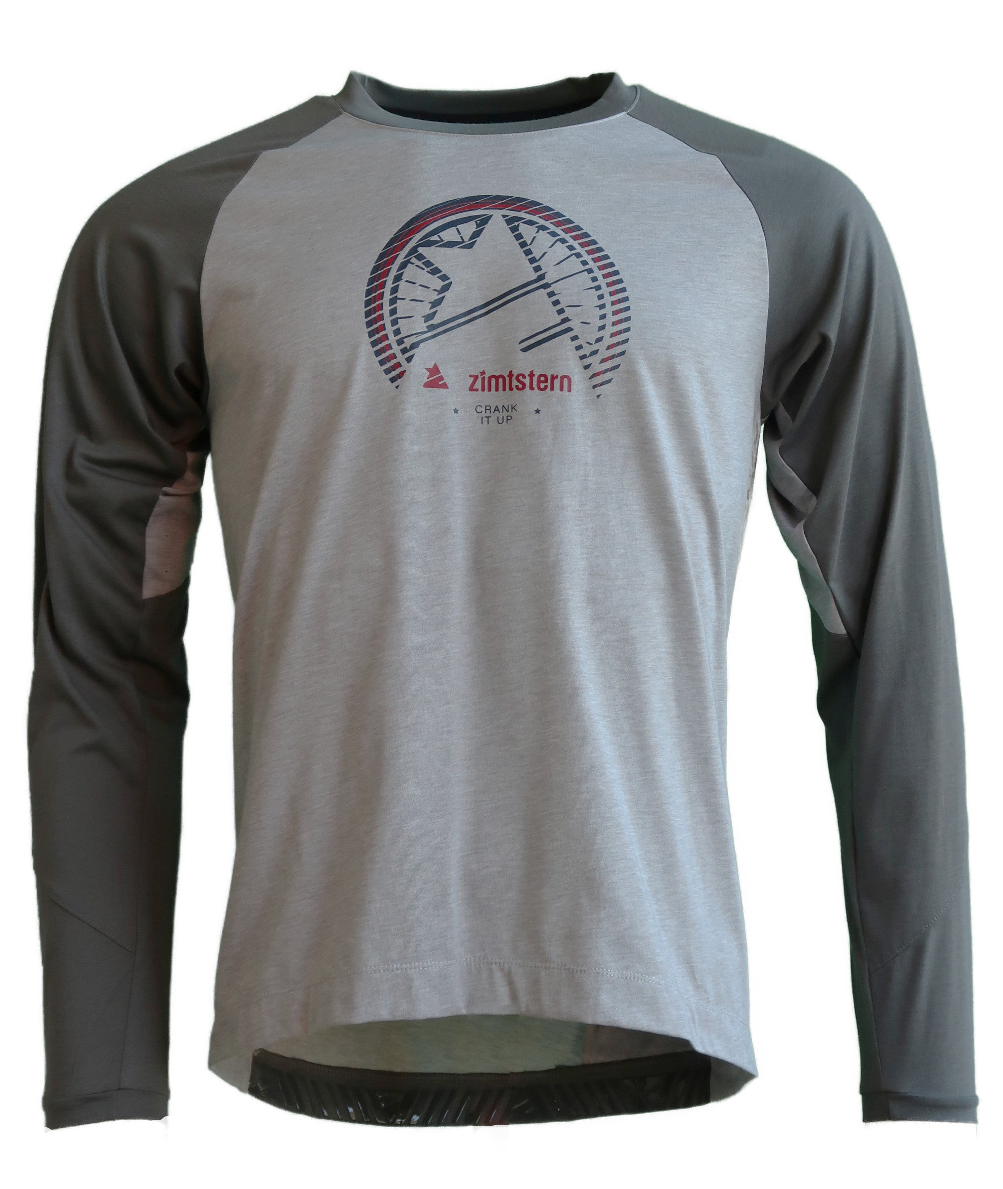 Zimtstern PureFlowz Shirt LS Men Glacier Grey Melange/Gun Metal