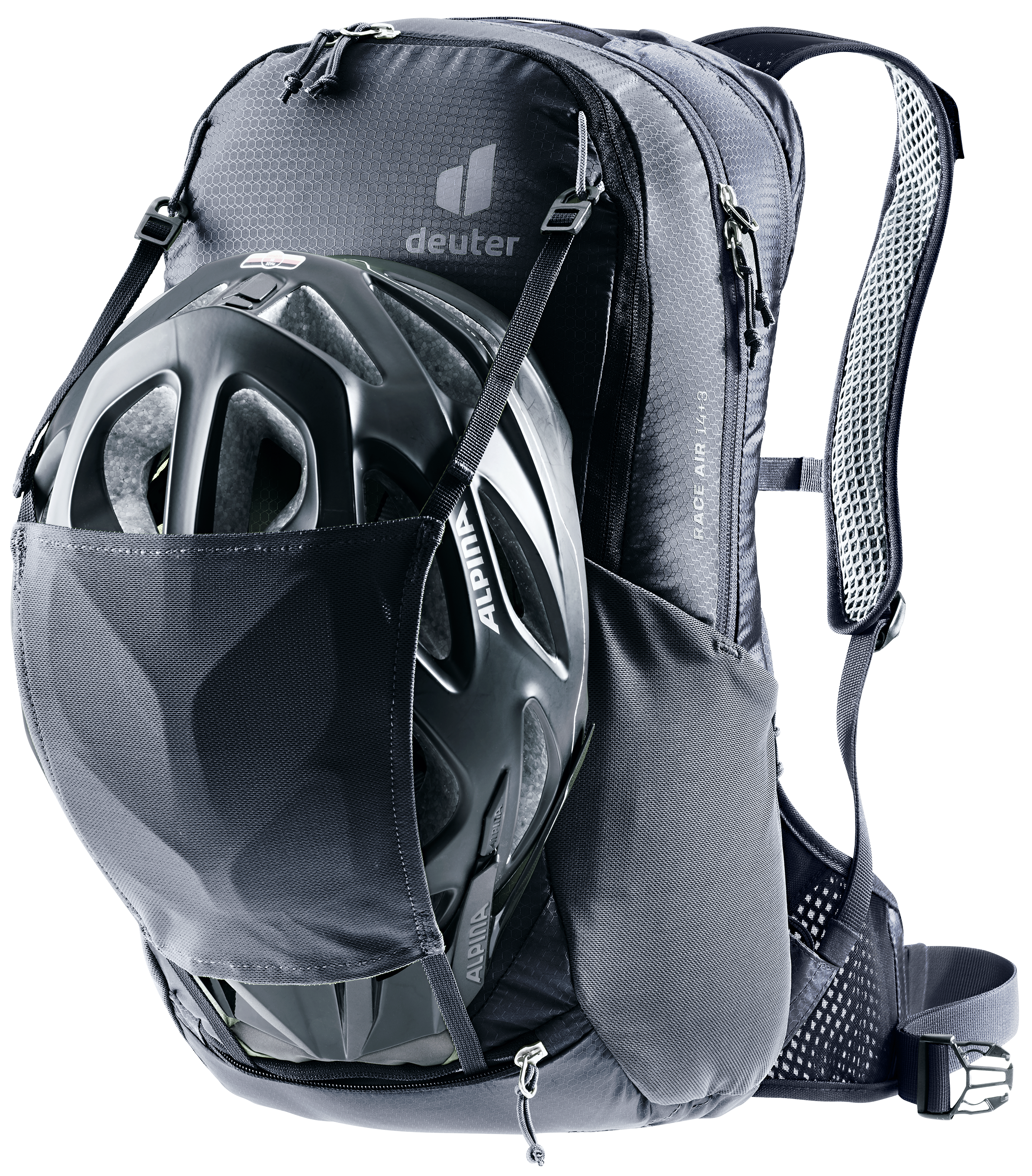 deuter Race Air 14+3 Rucksack schwarz
