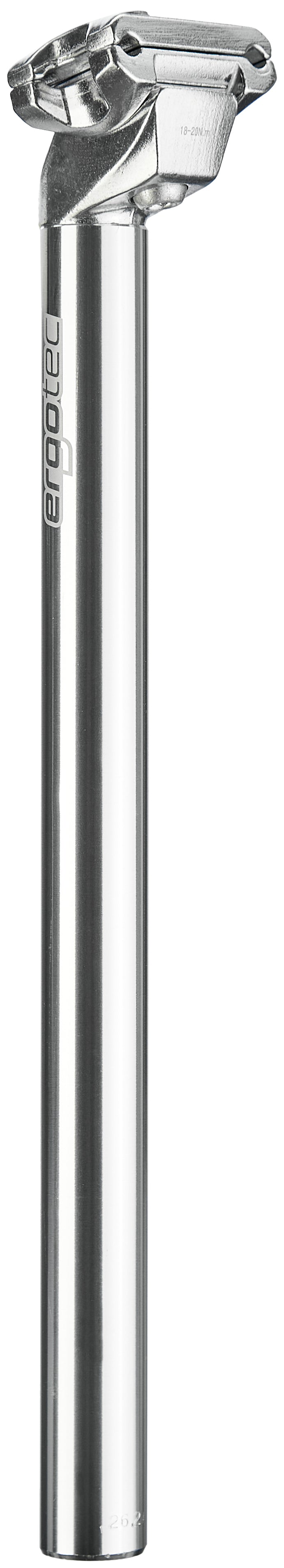 Ergotec CNC Patent-Sattelstütze Ø26,2mm silber