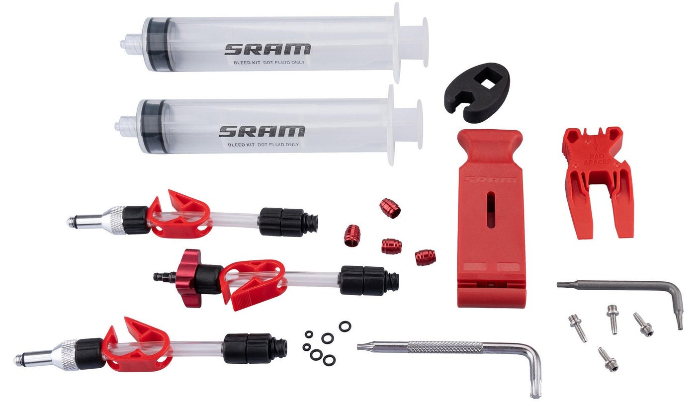 SRAM Entlüftungskit Standard Standard (DOT) V2 ohne DOT 5.1. Bremsflüssigkeit transparent/rot