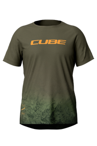 Cube MTB Trikot TM kurzarm olive – aktuelle Variante