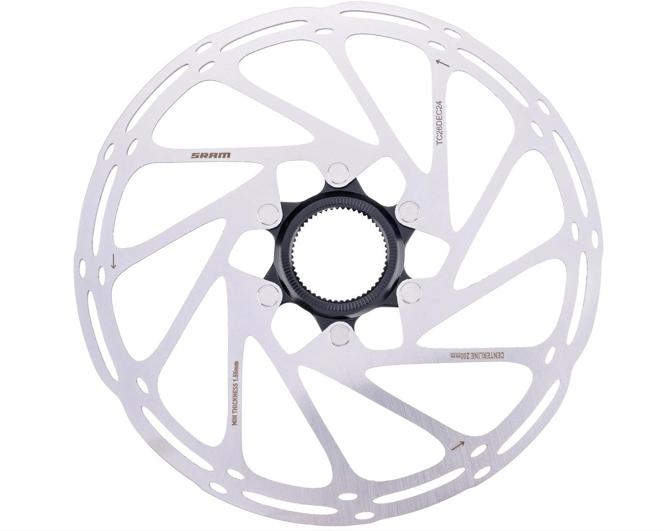 SRAM Centerline Rounded Bremsscheibe Centerlock internal Lockring