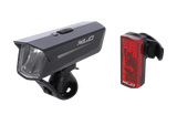 XLC CL-S24 PROXIMA LED Akku Beleuchtungsset alufarbig