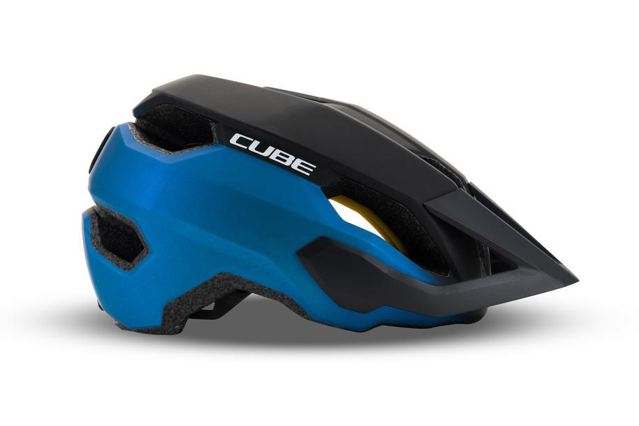 mtb helm cube Cube STRAY X Actionteam MTB Helm | blue'n'black (ActionTeam)