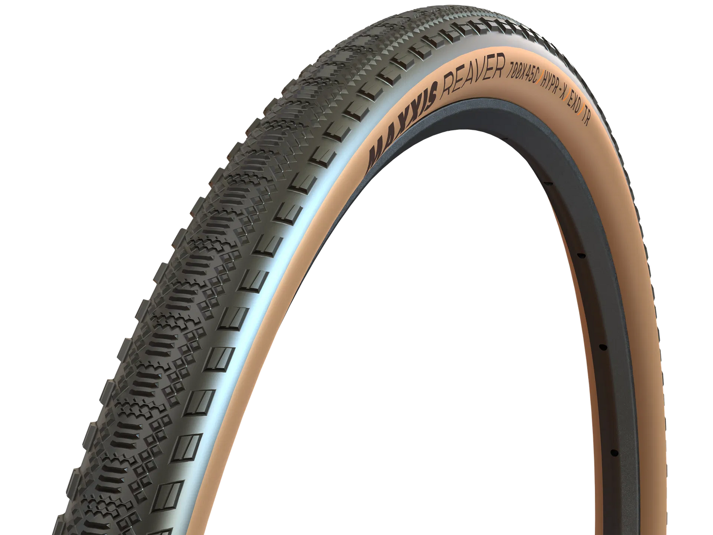 Maxxis Reaver Gen.2 Reifen 28" EXO Protection, TR Tubeless Ready, HYPR-X Compound tanwall