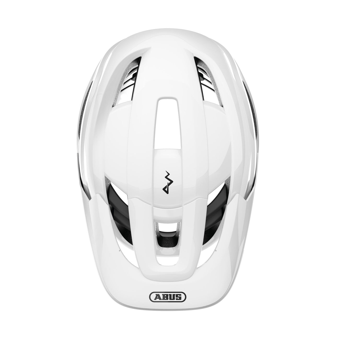 Abus CliffHanger MIPS Mountainbike Helm shiny white