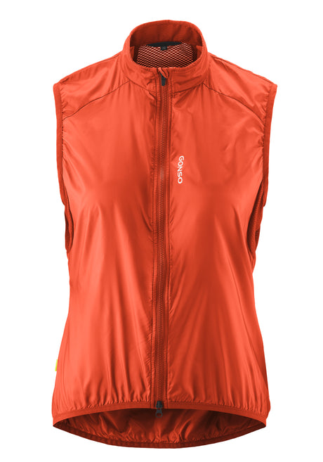 Gonso Road Vest Wind Damen fiesta red
