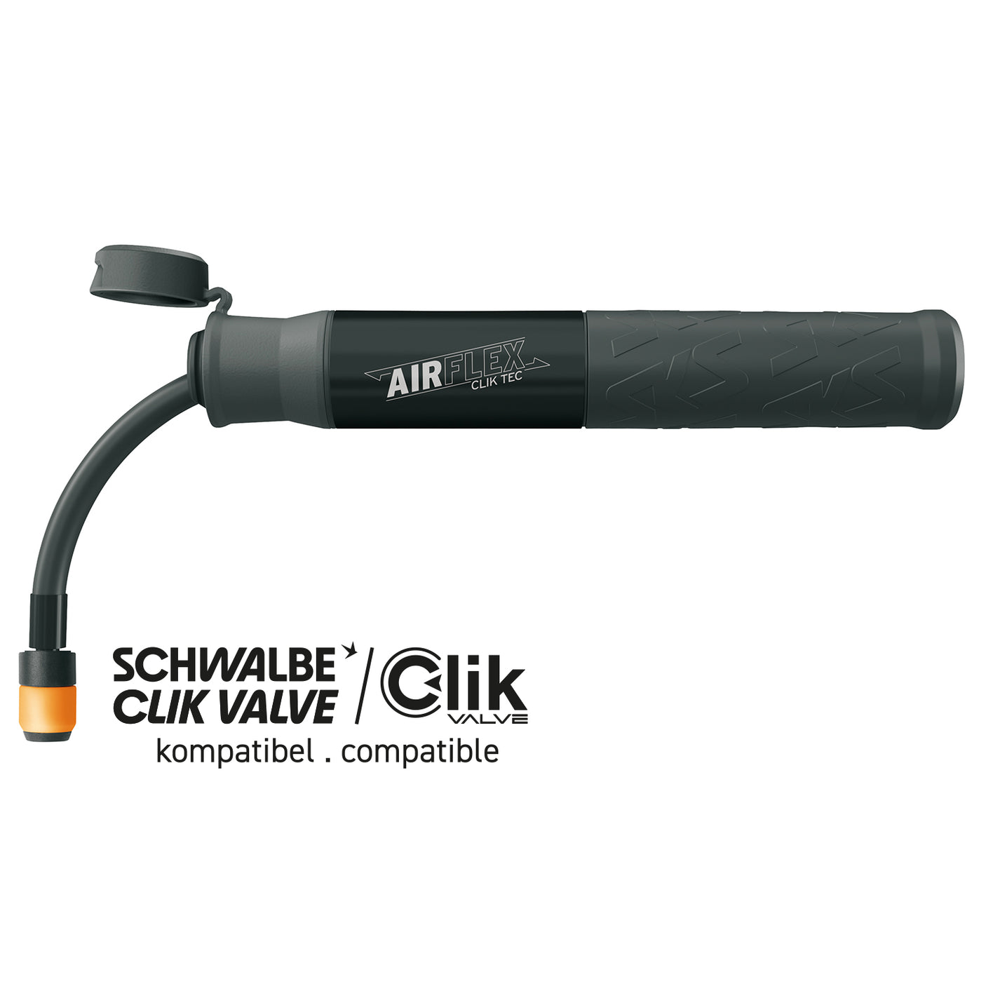 SKS Germany AIRFLEX EXPLORER - CLIK TEC Minipumpe Black