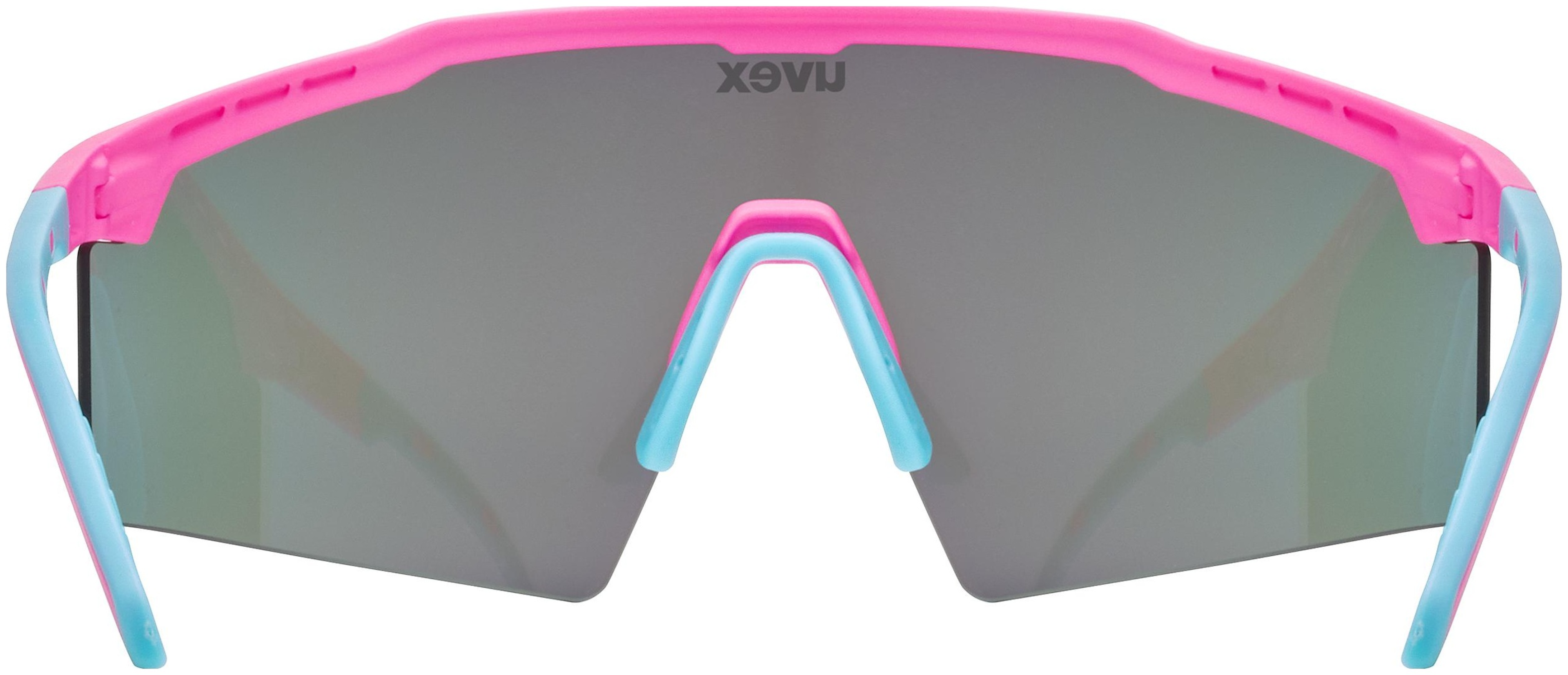 uvex Flowline Radbrille Pink Matt / Mirror Blue