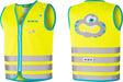 wowow Sicherheitsweste Crazy Monster Jacket für Kinder gelb