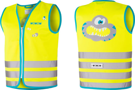 wowow Sicherheitsweste Crazy Monster Jacket für Kinder gelb