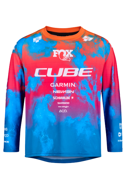 Cube MTB Trikot ROOKIE X Actionteam langarm black´n´blue